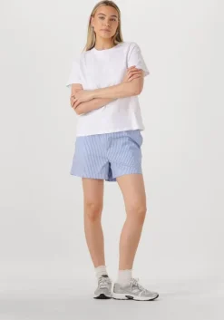 lichtblauwe object korte broek objtutta mw re shorts div