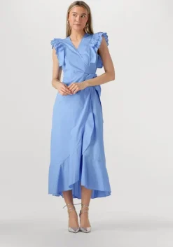 OBJECT e maxi jurk objhope papaya s/s wrap dress>DAMES Jurken