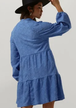 lichtblauwe object mini jurk objfeodora gia l/s dress