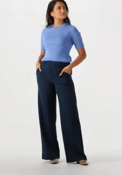 lichtblauwe object t-shirt objnoelle s/s knit t-shirt