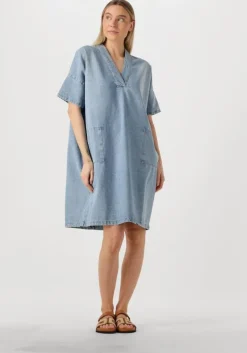 lichtblauwe penn & ink mini jurk dress