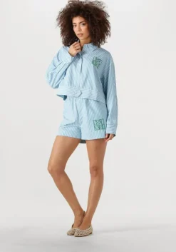 lichtblauwe refined department korte broek davida