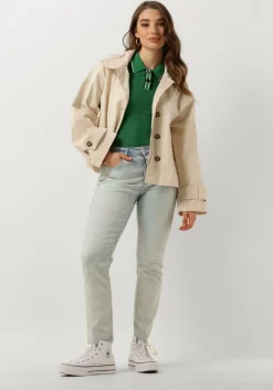 lichtblauwe scotch & soda slim fit jeans high five high rise slim jeans - blauw mirage