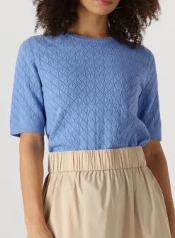 SELECTED FEMME e top slfhelen 2/4 knit boat neck><noscript><img width=