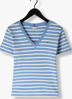 TOMMY HILFIGER e t-shirt new slim cody v-neck ss><noscript><img width=