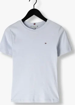 lichtblauwe tommy hilfiger t-shirt slim cody c-nk ss
