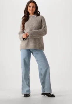 lichtblauwe tommy jeans wide jeans claire hr wd ai4116