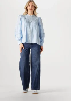 lichtblauwe vanessa bruno blouses calin