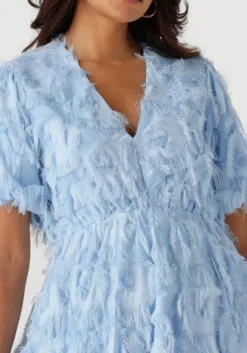 lichtblauwe y.a.s. mini jurk yaspazylla dress