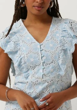 lichtblauwe y.a.s. mini jurk yasbeauty sl dress