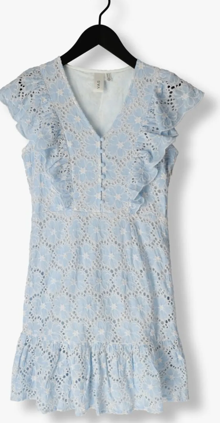 lichtblauwe y.a.s. mini jurk yasbeauty sl dress