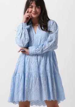 lichtblauwe y.a.s. mini jurk yasholi ls dress s.