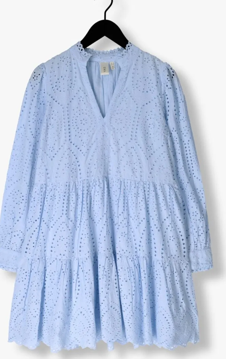 lichtblauwe y.a.s. mini jurk yasholi ls dress s.
