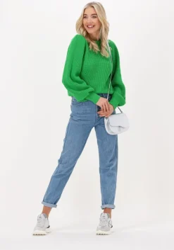 lichtblauwe y.a.s. straight leg jeans yaszeo mw gf ankle jeansd