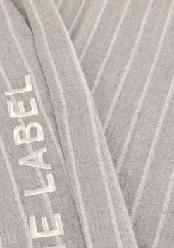 ALIX THE LABEL lichtgrijze wijde broek ladies woven pinstripe pants><noscript><img width=