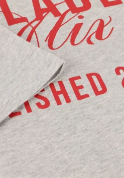 ALIX THE LABEL lichtgrijze t-shirt ladies knitted the label t-shirt><noscript><img width=