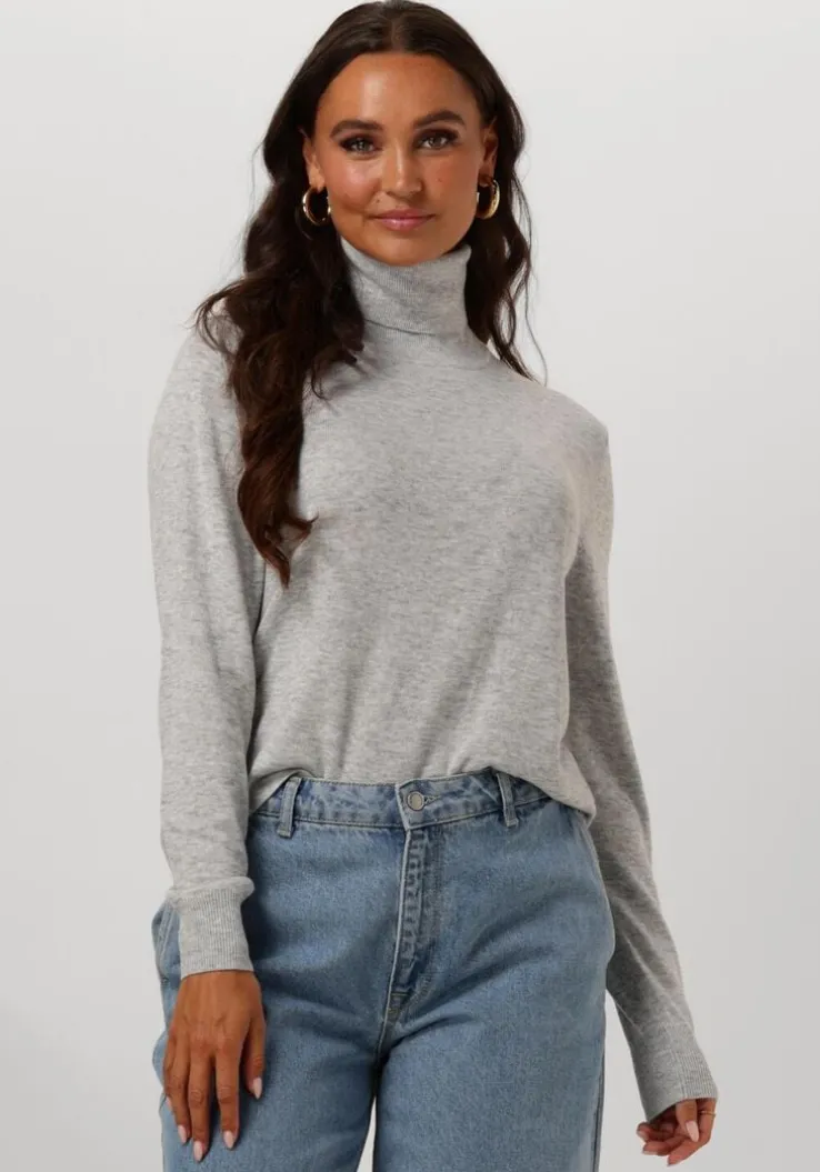 lichtgrijze another label trui milla knitted pull