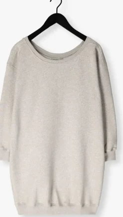 lichtgrijze another label midi jurk livy sweat dress