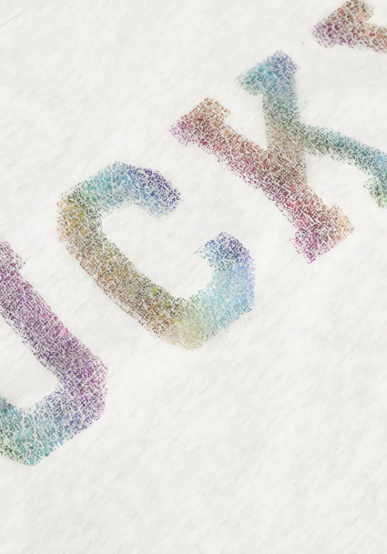 BY-BAR lichtgrijze t-shirt thelma lucky rainbow top>DAMES Tops & T-Shirts