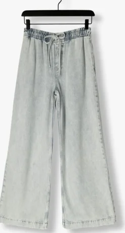 lichtgrijze catwalk junkie wijde broek denim jogger