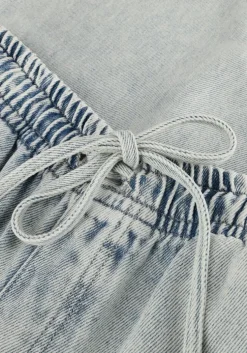 lichtgrijze catwalk junkie wijde broek denim jogger