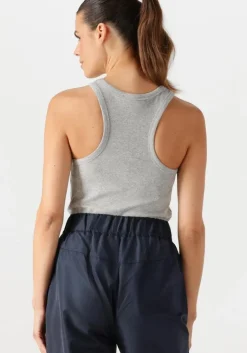 CO'COUTURE lichtgrijze co'couture top saharacc embroidery tank top><noscript><img width=