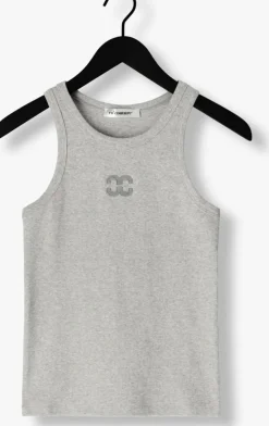 CO'COUTURE lichtgrijze co'couture top saharacc embroidery tank top><noscript><img width=