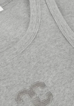 CO'COUTURE lichtgrijze co'couture top saharacc embroidery tank top><noscript><img width=