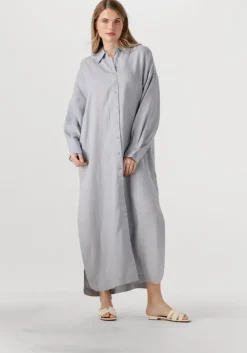 DRYKORN lichtgrijze maxi jurk dravena>DAMES Jurken
