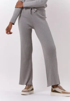 lichtgrijze esmé studios joggingbroek june pants knit