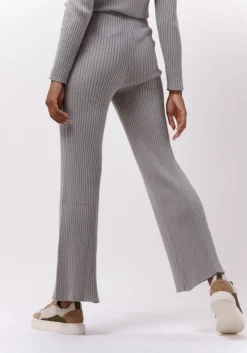 lichtgrijze esmé studios joggingbroek june pants knit