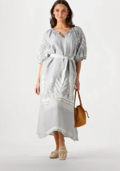 GREEK ARCHAIC KORI lichtgrijze maxi jurk 230654>DAMES Jurken