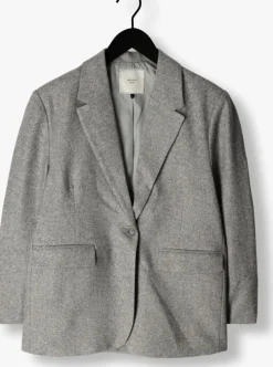 NEO NOIR lichtgrijze blazer gaby structure blazer><noscript><img width=