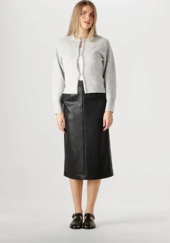 NEO NOIR lichtgrijze vest lily pearl knit cardigan><noscript><img width=