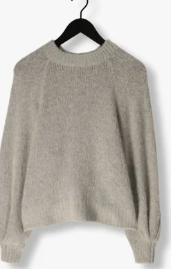 lichtgrijze notre-v trui nv-entia