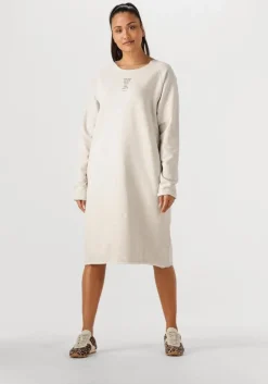 PENN & INK lichtgrijze midi jurk dress print>DAMES Jurken