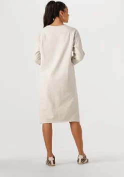 PENN & INK lichtgrijze midi jurk dress print><noscript><img width=