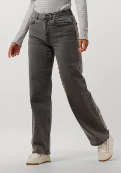 SELECTED FEMME lichtgrijze wide jeans slfalice hw wid long eloise gre jea>DAMES Jeans