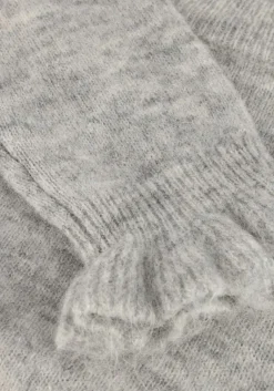 SELECTED FEMME lichtgrijze trui slflulu ls knit frill cuff o-neck><noscript><img width=