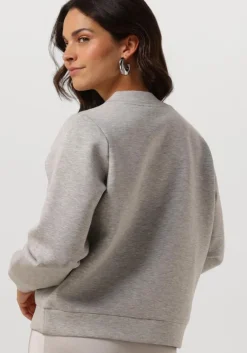 SELECTED FEMME lichtgrijze trui slfjamila ls v-neck sweat><noscript><img width=