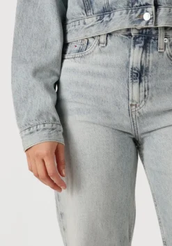 TOMMY JEANS lichtgrijze straight leg jeans layla hr slim str bi6012><noscript><img width=