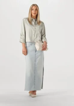 WITHBLACK lichtgrijze blouses wblpaddie sateen shirt><noscript><img width=