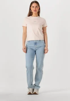 CALVIN KLEIN t-shirt placed institutional baby tee>DAMES Tops & T-Shirts