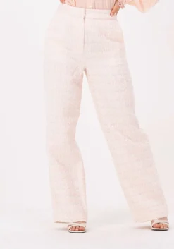 lichtroze na-kd pantalon tweed suit pants