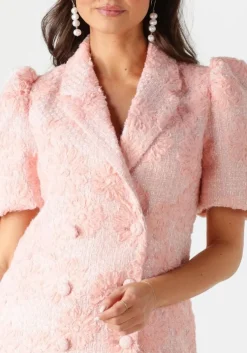 lichtroze notre-v mini jurk nv-fallon