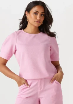 POM AMSTERDAM t-shirt senna rose>DAMES Tops & T-Shirts