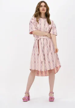 lichtroze sofie schnoor midi jurk dress #s222308