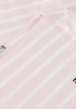 lichtroze tommy hilfiger t-shirt slim cody boat-nk 3/4slv