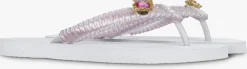 UZURII teenslippers pink macrame switch>DAMES Slippers