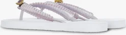 UZURII teenslippers pink macrame switch><noscript><img width=